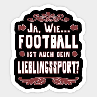 American Football Touchdown Mädchen Yard Sticker